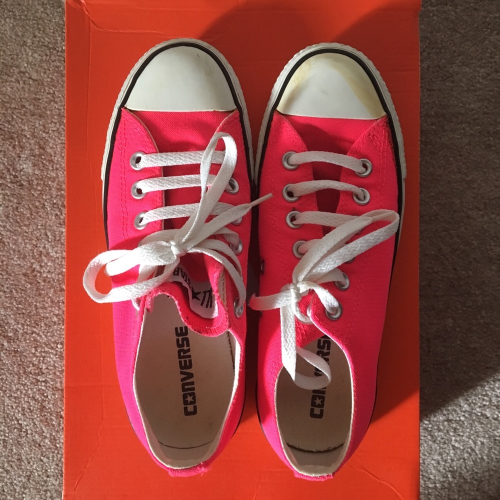 Hot Pink Neon Converse